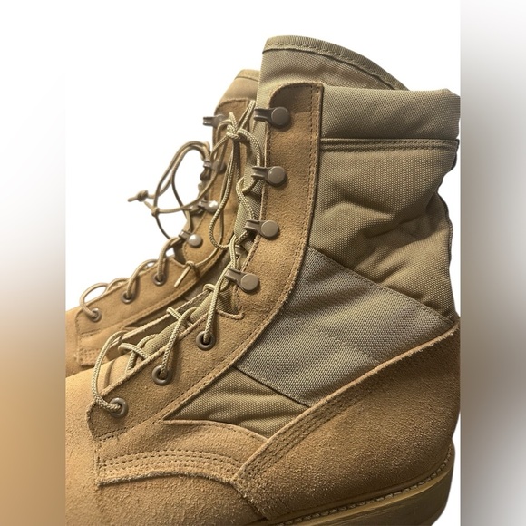 VIBRAM Army Military Combat TAN Flight HOT Weather Desert Boots SIZE 13 - Picture 6 of 7